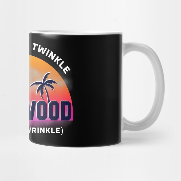 Hollywood Where Stars Twinkle (Until They Wrinkle) by Kenny The Bartender's Tee Emporium